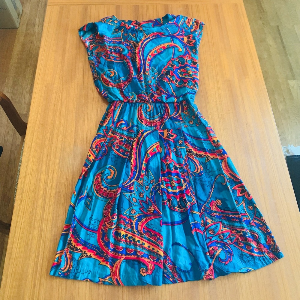 Vintage Paisley Dress